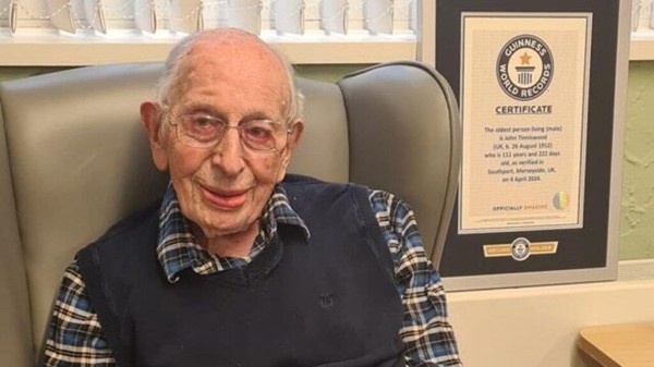 Умер самый старый мужчина в мире — ему было 112 лет